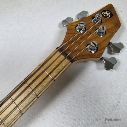 AC Guitars AC Guitars Mule 4/30 Silver Berry Short Scale 4-String Bass 30" Scale 8.40lbs