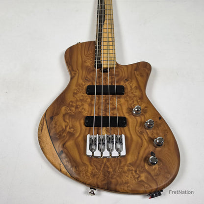 AC Guitars AC Guitars Mule 4/30 Silver Berry Short Scale 4-String Bass 30" Scale 8.40lbs