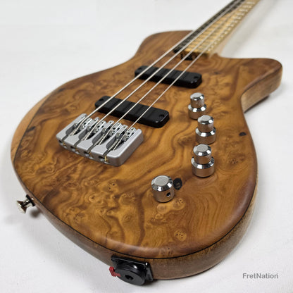 AC Guitars AC Guitars Mule 4/30 Silver Berry Short Scale 4-String Bass 30" Scale 8.40lbs