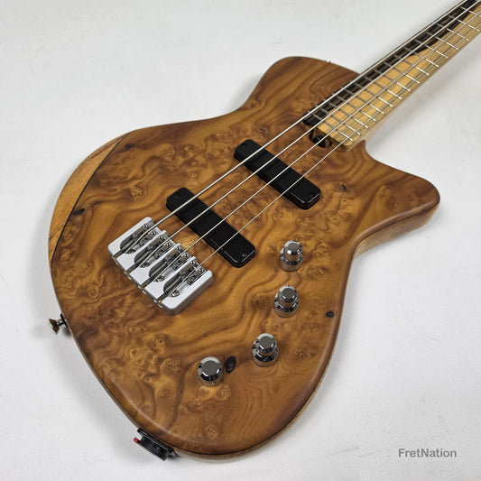 AC Guitars AC Guitars Mule 4/30 Silver Berry Short Scale 4-String Bass 30" Scale 8.40lbs