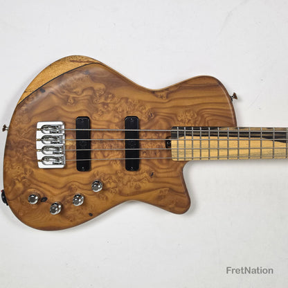 AC Guitars AC Guitars Mule 4/30 Silver Berry Short Scale 4-String Bass 30" Scale 8.40lbs