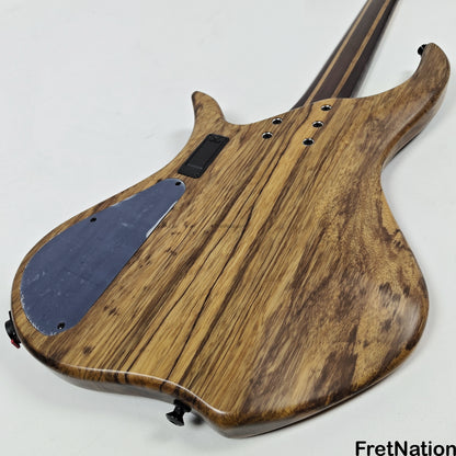 AC Guitars AC Guitars Uber Krell 5-String Bass 33" Scale ART Maple Burl 9.90lbs