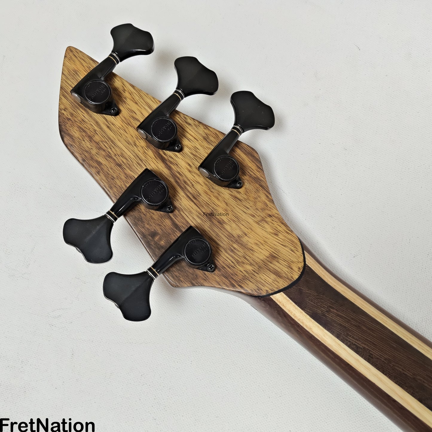 AC Guitars AC Guitars Krell E-Type 5/33 Fretless 5-String Bass 33" Scale Spalted Maple 9.40lbs