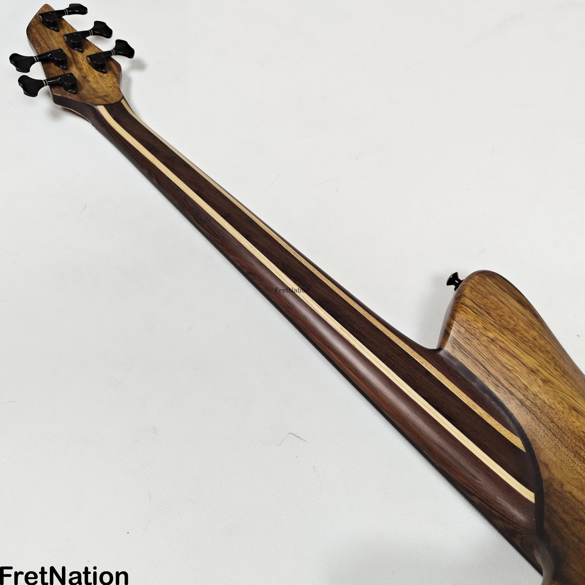 AC Guitars AC Guitars Krell E-Type 5/33 Fretless 5-String Bass 33" Scale Spalted Maple 9.40lbs