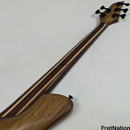 AC Guitars AC Guitars Krell E-Type 5/33 Fretless 5-String Bass 33" Scale Spalted Maple 9.40lbs