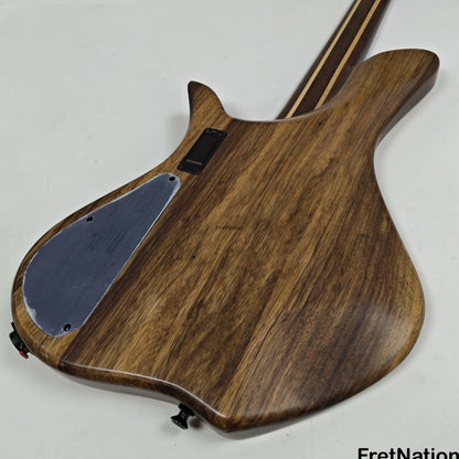 AC Guitars AC Guitars Krell E-Type 5/33 Fretless 5-String Bass 33" Scale Spalted Maple 9.40lbs