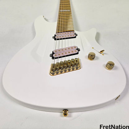 Fret Nation Aristides 070SR Raw White 7-String Multi-Scale Guitar #3173 7.88lbs Pre-Owned