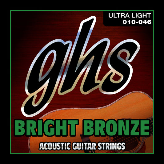 GHS Strings GHS Bright Bronze Acoustic Guitar String Set - 10-46 Ultra Light BB10U