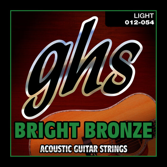 GHS Strings GHS Bright Bronze Acoustic Guitar String Set - 12-54 Light BB30L