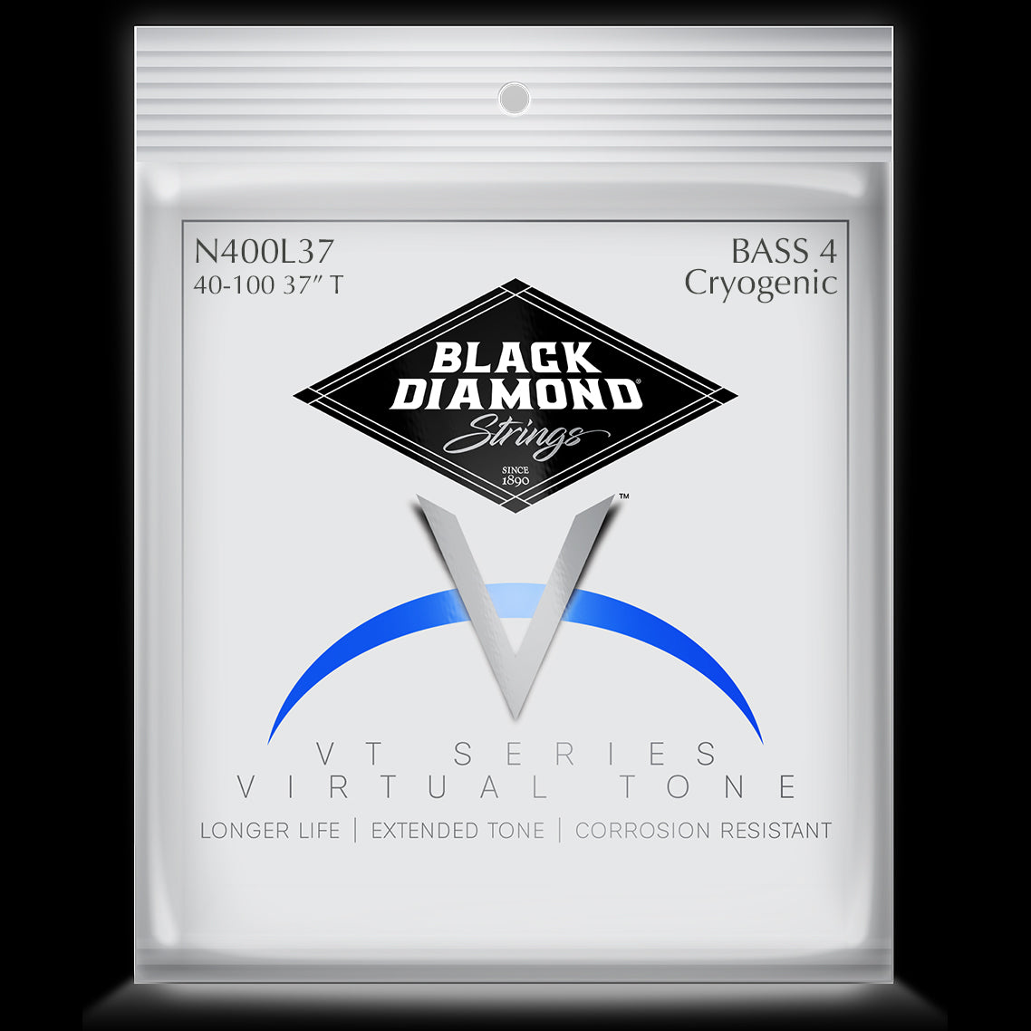 Black Diamond Strings Black Diamond 400 Cryogenic Series Stainless Steel Bass String Set Long Scale - 4-String 40-100 Light N400LCY37