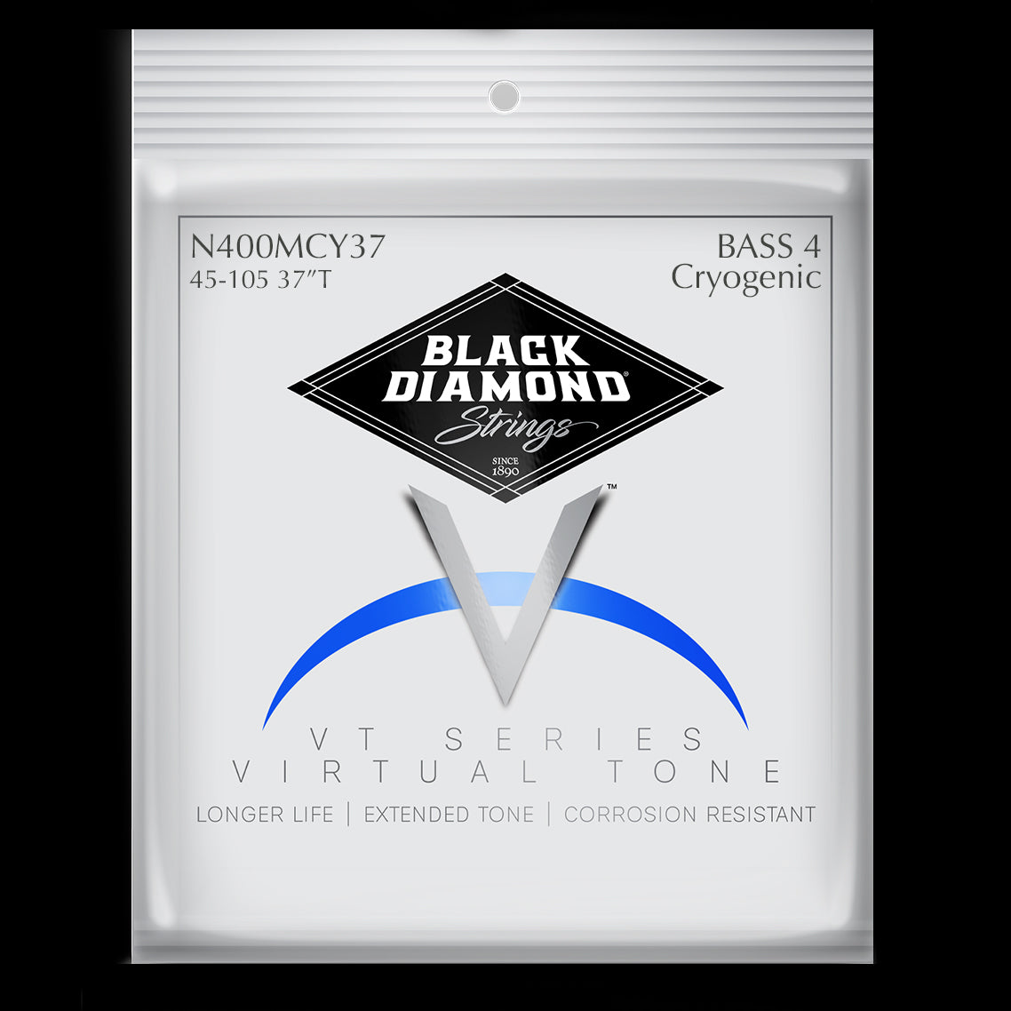 Black Diamond Strings Black Diamond 400 Cryogenic Series Stainless Steel Bass String Set Long Scale - 4-String 45-105 Medium N400MCY37