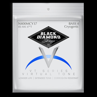 Black Diamond Strings Black Diamond 400 Cryogenic Series Stainless Steel Bass String Set Long Scale - 4-String 45-105 Medium N400MCY37