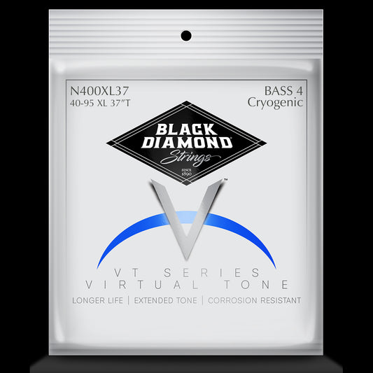 Black Diamond Strings Black Diamond 400 Cryogenic Series Stainless Steel Bass String Set Long Scale - 4-String 40-095 Extra Light N400XLCY37