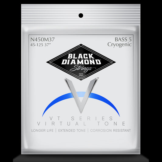 Black Diamond Strings Black Diamond 400 Cryogenic Series Stainless Steel Bass String Set Long Scale - 5-String 45-125 Medium N450MCY37