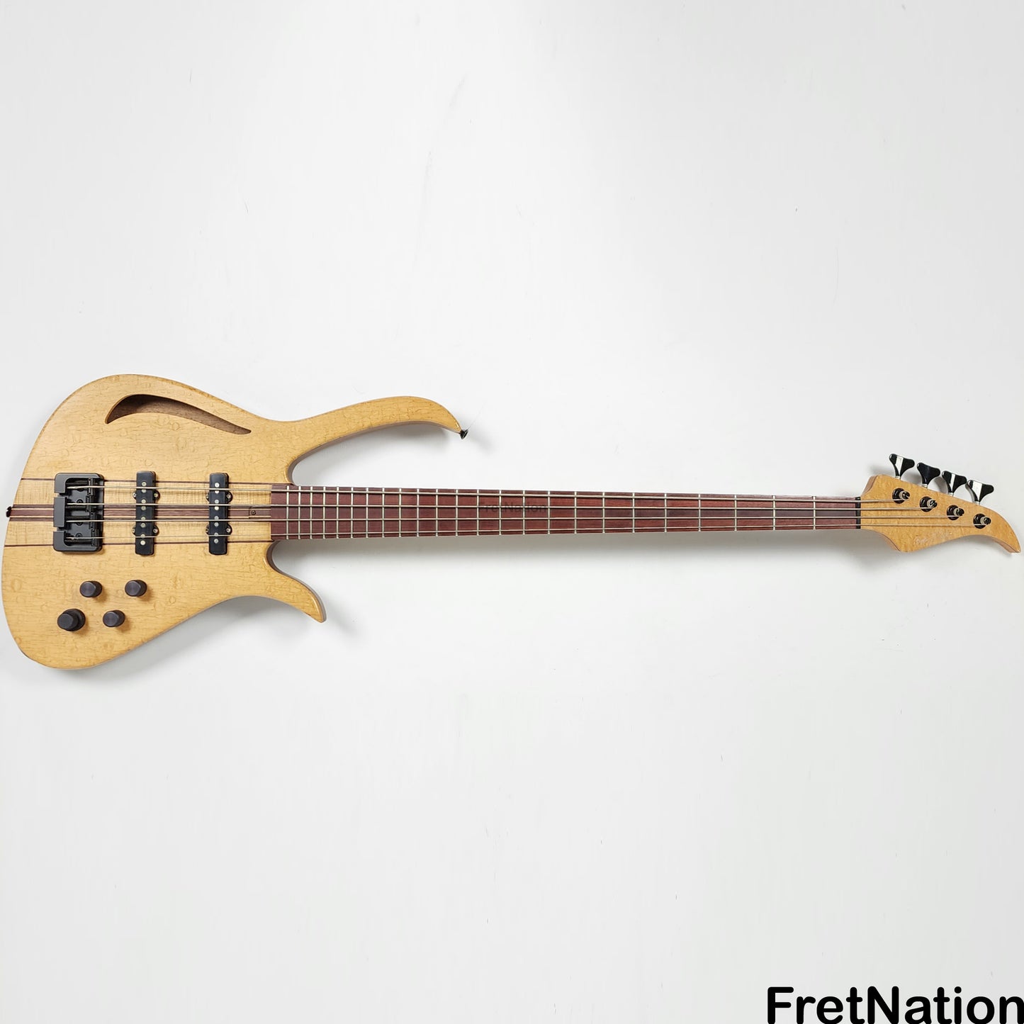 Fret Nation Bob Mick Brian Bromberg Prototype 4-String Semi-Hollow Bass 7.82lbs