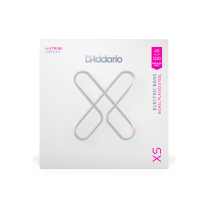 D'Addario D'Addario XS Coated Nickel Bass String Set Long Scale - 4-String 45-100 Regular Light XSB45100