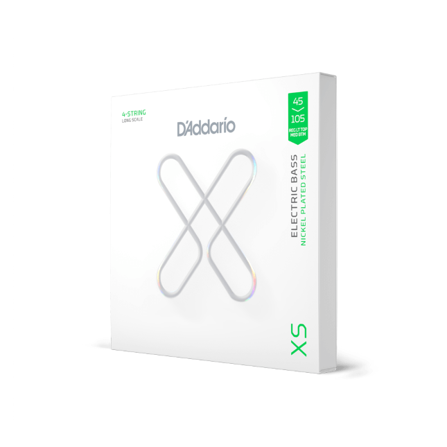D'Addario D'Addario XS Coated Nickel Bass String Set Long Scale - 4-String 45-105 Regular Medium XSB45105