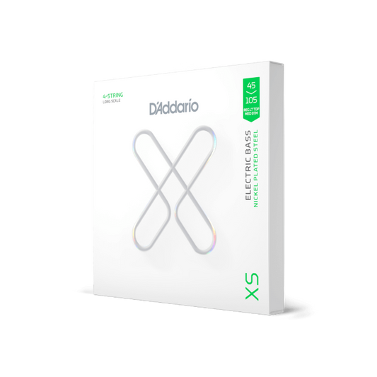 D'Addario D'Addario XS Coated Nickel Bass String Set Long Scale - 4-String 45-105 Regular Medium XSB45105