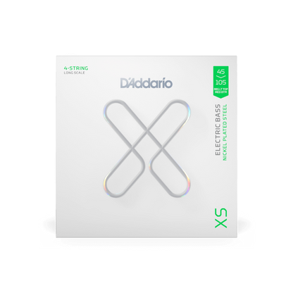D'Addario D'Addario XS Coated Nickel Bass String Set Long Scale - 4-String 45-105 Regular Medium XSB45105