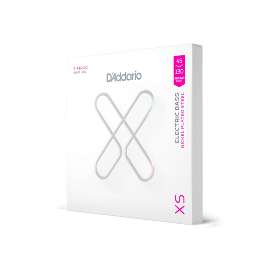D'Addario D'Addario XS Coated Nickel Bass String Set Super Long Scale - 5-String 45-130 Regular Light XSB45130SL