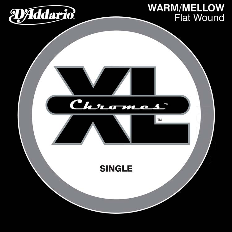 D'Addario D'Addario XL Chromes Flatwound Single String Super Long Scale - .132 CB132SL