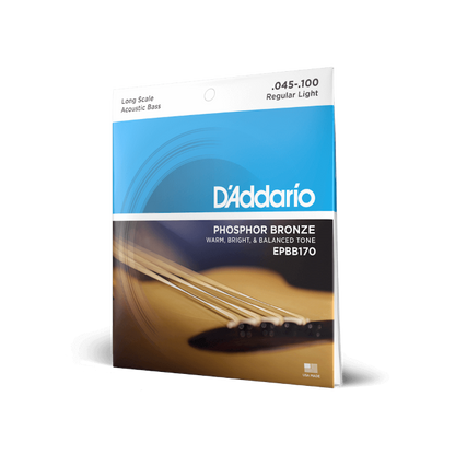 D'Addario D'Addario Phosphor Bronze Acoustic Bass String Set Long Scale - 4-String 45-100 EPBB170