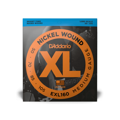 D'Addario D'Addario XL Nickel Wound Bass String Set Long Scale - 4-String 50-105 Medium EXL160