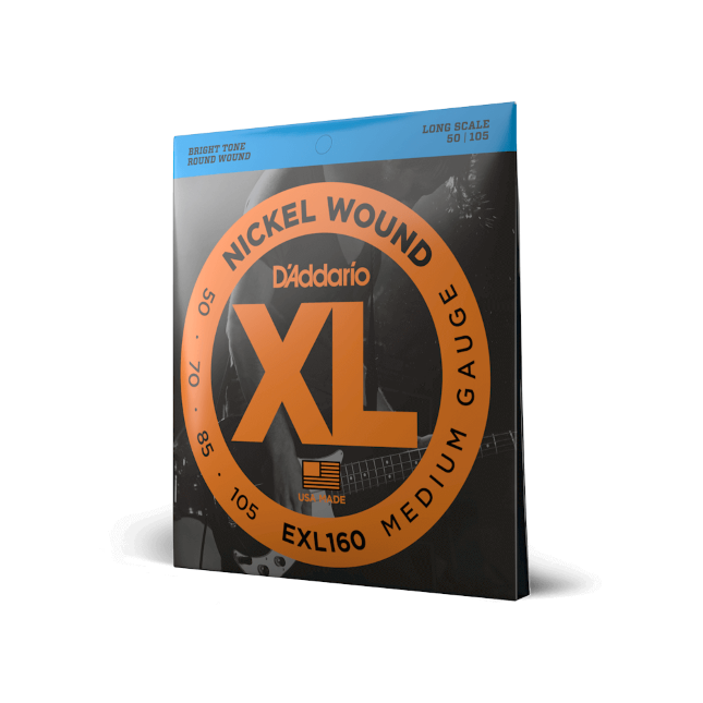 D'Addario D'Addario XL Nickel Wound Bass String Set Long Scale - 4-String 50-105 Medium EXL160