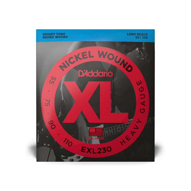 D'Addario D'Addario XL Nickel Wound Bass String Set Long Scale - 4-String 55-110 Heavy EXL230