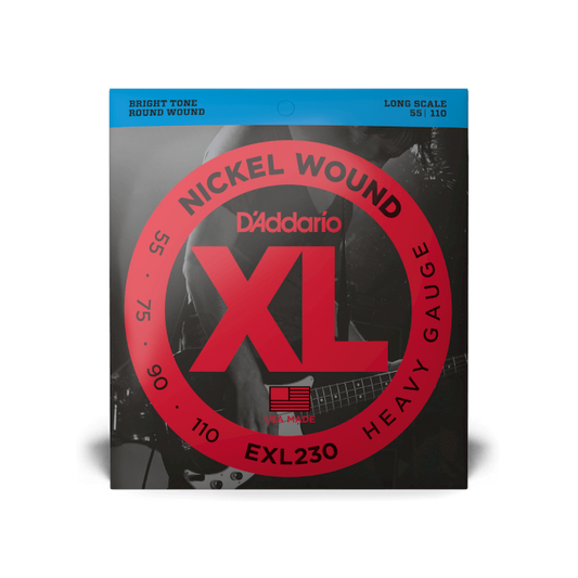 D'Addario D'Addario XL Nickel Wound Bass String Set Long Scale - 4-String 55-110 Heavy EXL230