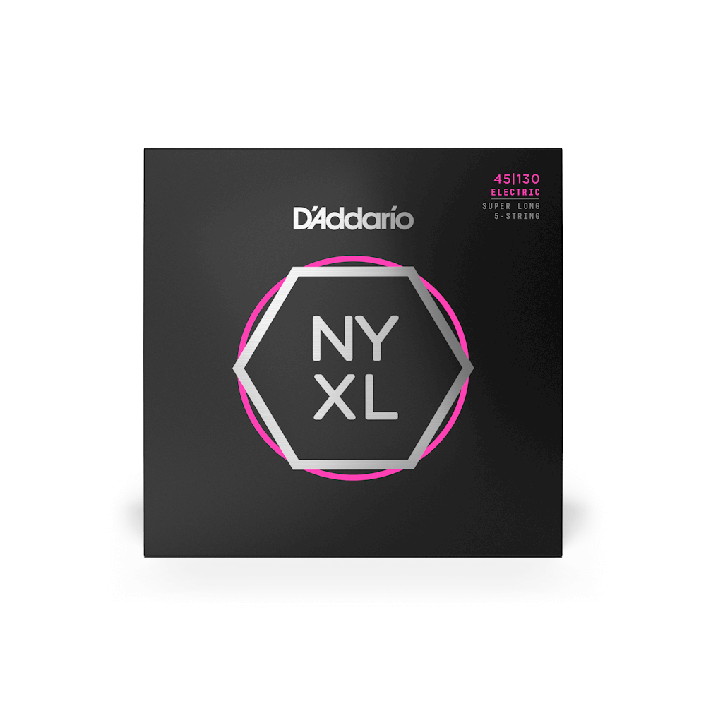 D'Addario D'Addario NYXL Nickel Wound Bass String Set Super Long Scale - 5-String 45-130 NYXL45130SL