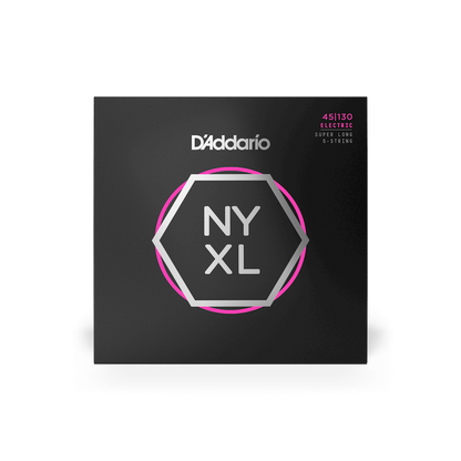 D'Addario D'Addario NYXL Nickel Wound Bass String Set Super Long Scale - 5-String 45-130 NYXL45130SL