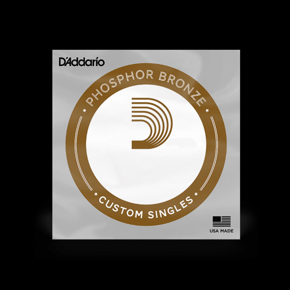 D'Addario D'Addario Phosphor Bronze Wound Single Guitar String .017w PB017