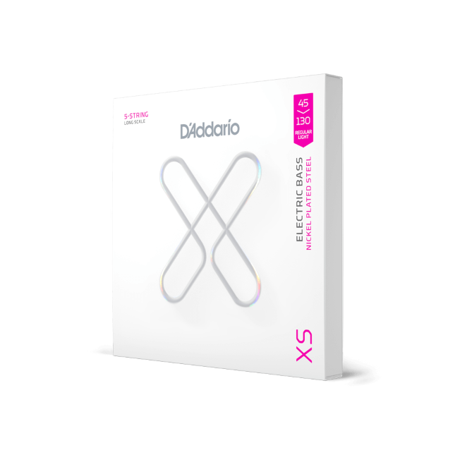 D'Addario D'Addario XS Coated Nickel Bass String Set Long Scale - 5-String 45-130 Regular Light XSB45130