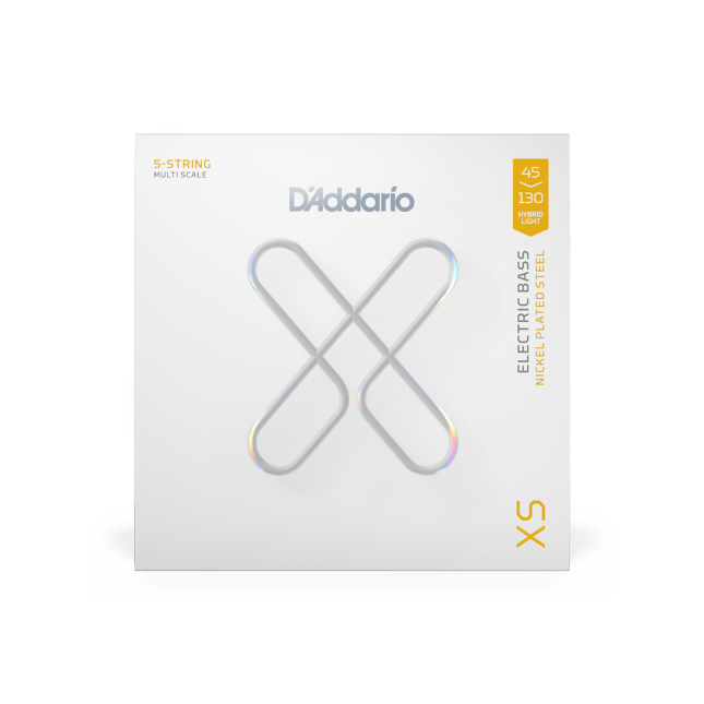D'Addario D'Addario XS Coated Nickel Wound Bass String Set Multi Scale - 5-String 45-130 XSB45130MS