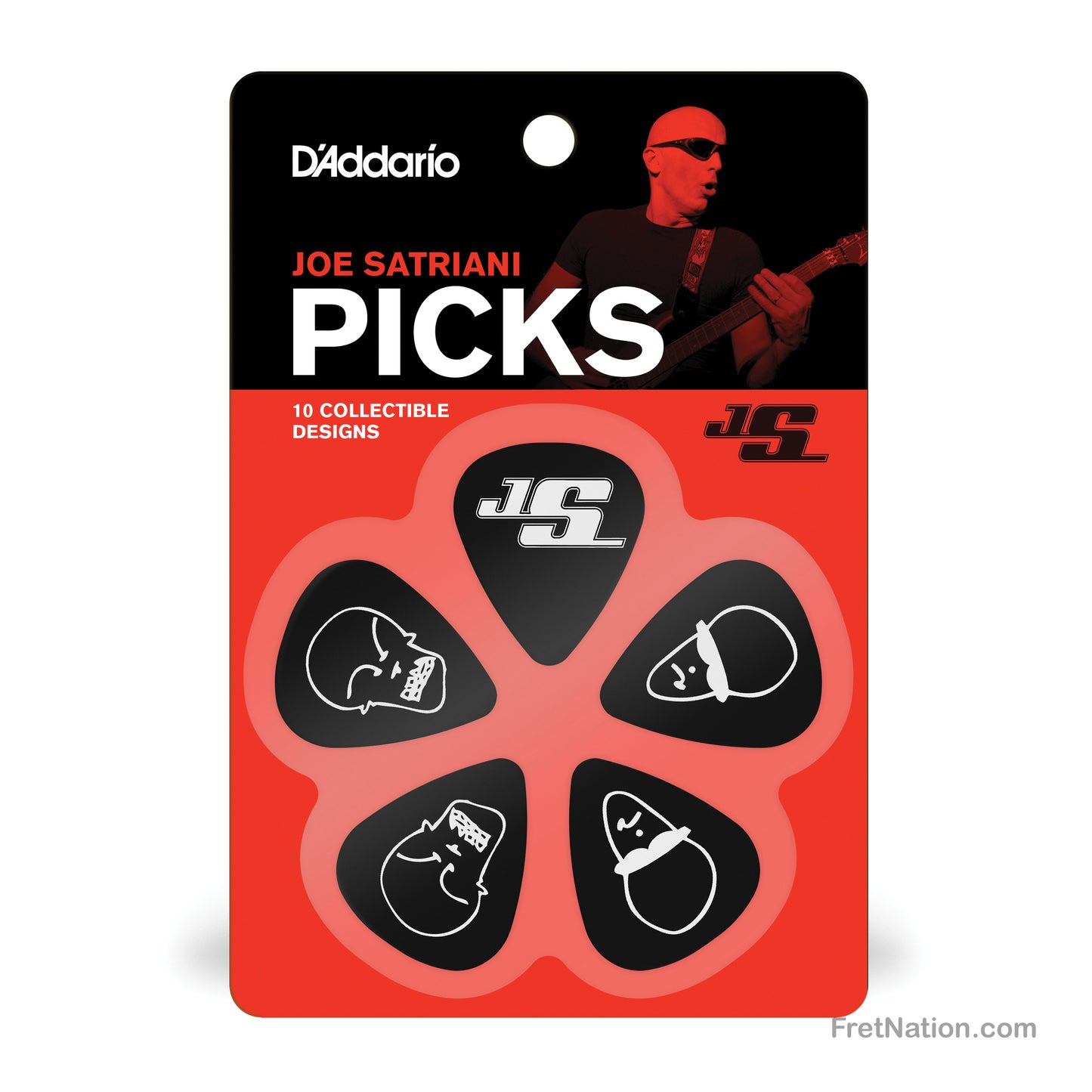 D'Addario D'Addario Joe Satriani Guitar Picks 10-pack Light Black - 1CBK2-10JS