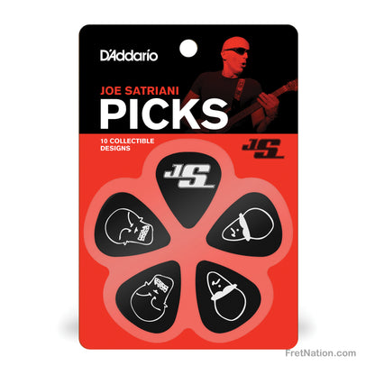 D'Addario D'Addario Joe Satriani Guitar Picks 10-pack Medium Black - 1CBK4-10JS