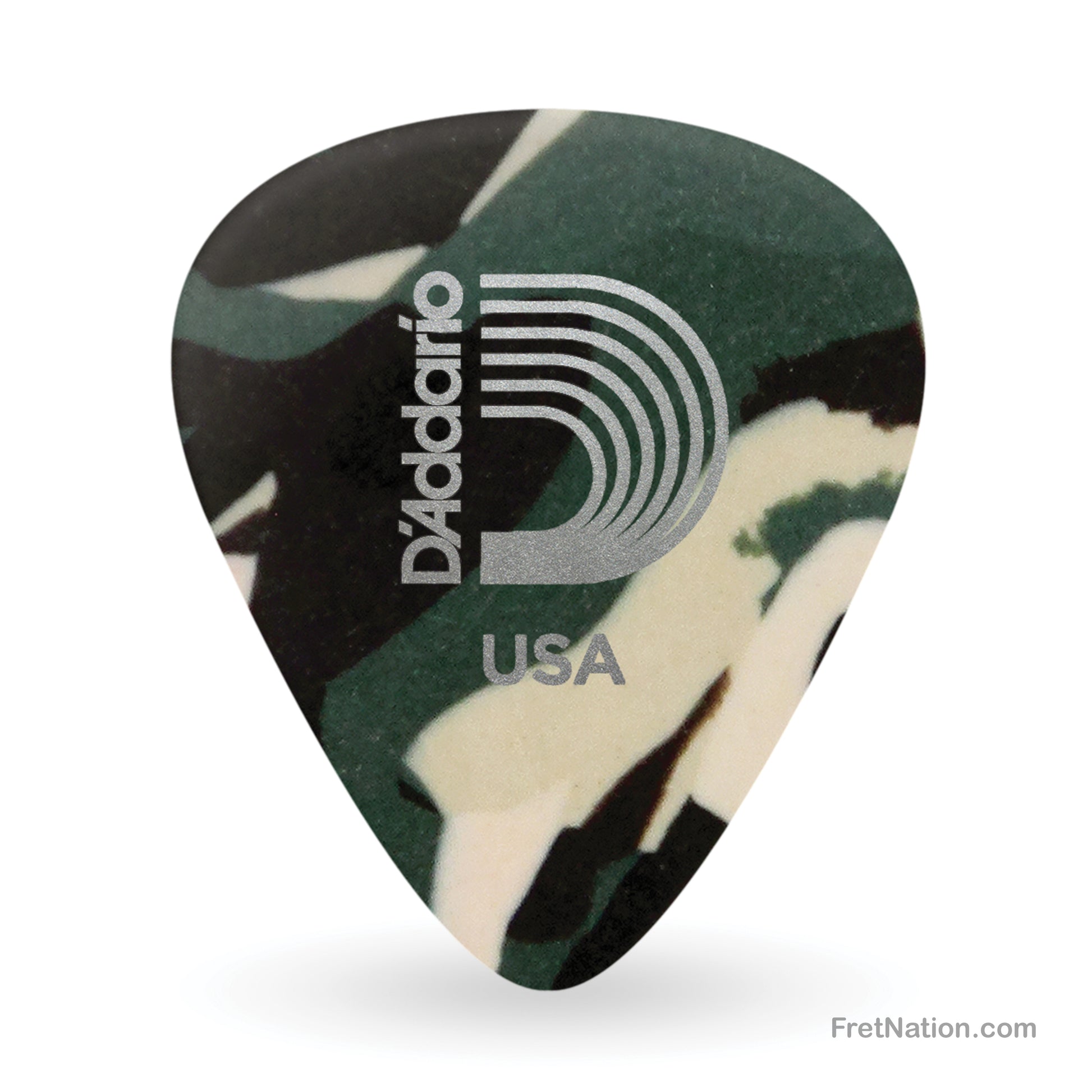 D'Addario D'Addario Classic Camouflage Celluloid Guitar Picks, 10 pack, Heavy - 1CCF6-10