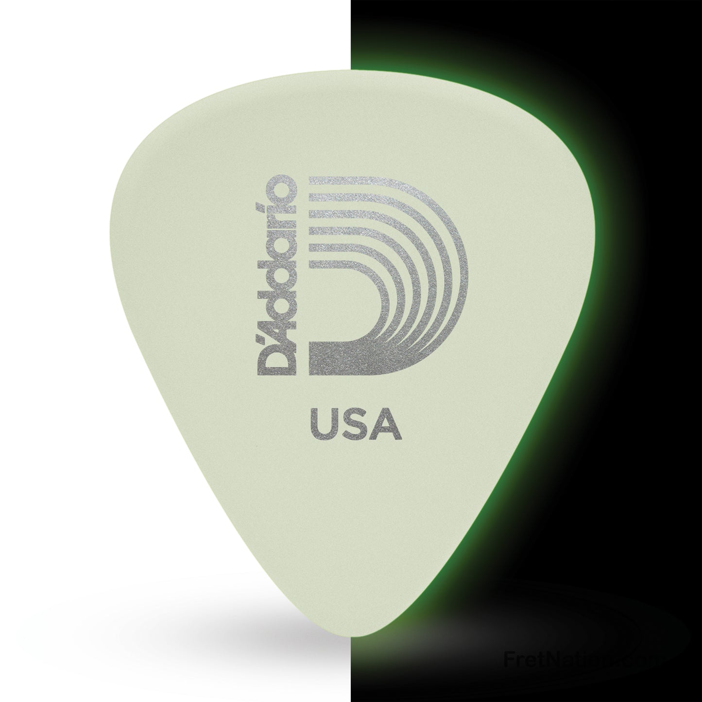D'Addario D'Addario Cellu-Glo Glow -in-the-Dark Celluloid Guitar Picks, 100 pack, Heavy - 1CCG6-100