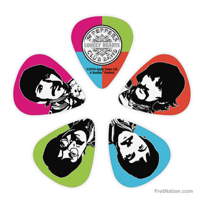 D'Addario D'Addario The Beatles Sgt. Pepper's Lonely Hearts Club Band 50th Anniversary Guitar Picks 10-pack Light - 1CWH2-10B6
