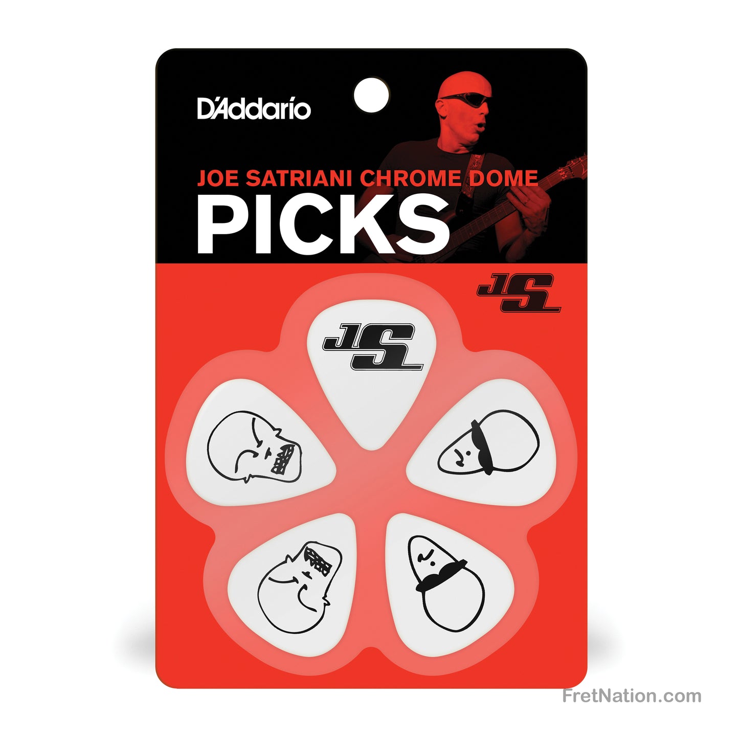 D'Addario D'Addario Joe Satriani Guitar Picks 10-pack Light White - 1CWH2-10JS