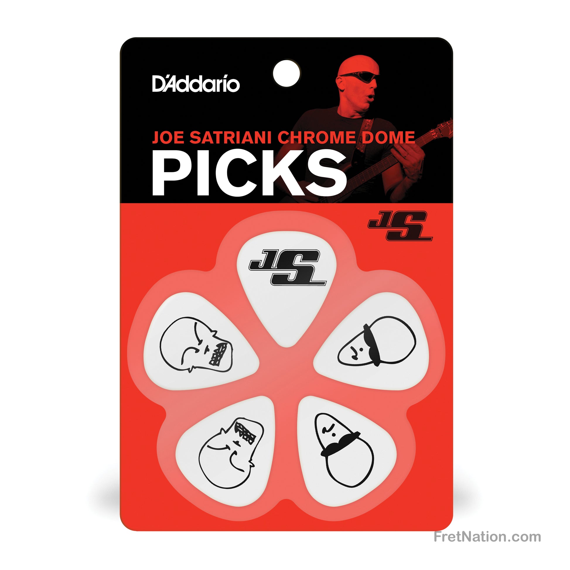 D'Addario D'Addario Joe Satriani Guitar Picks 10-pack Light White - 1CWH2-10JS