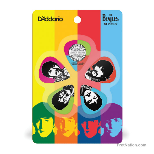 D'Addario D'Addario The Beatles Sgt. Pepper's Lonely Hearts Club Band 50th Anniversary Guitar Picks 10-pack Medium - 1CWH4-10B6