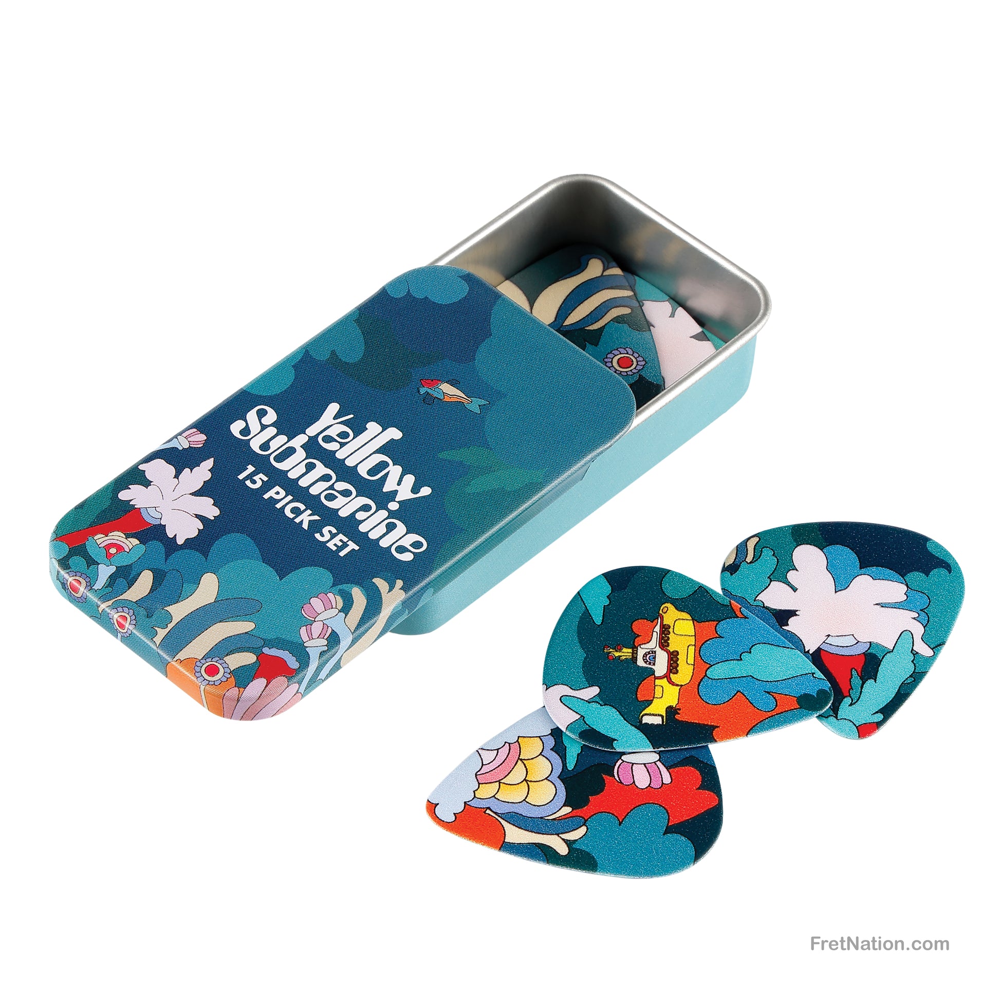 D'Addario D'Addario Beatles Yellow Submarine 55th Anniversary Guitar Picks Under the Sea 15-pack Medium - 1CWH4-10B9