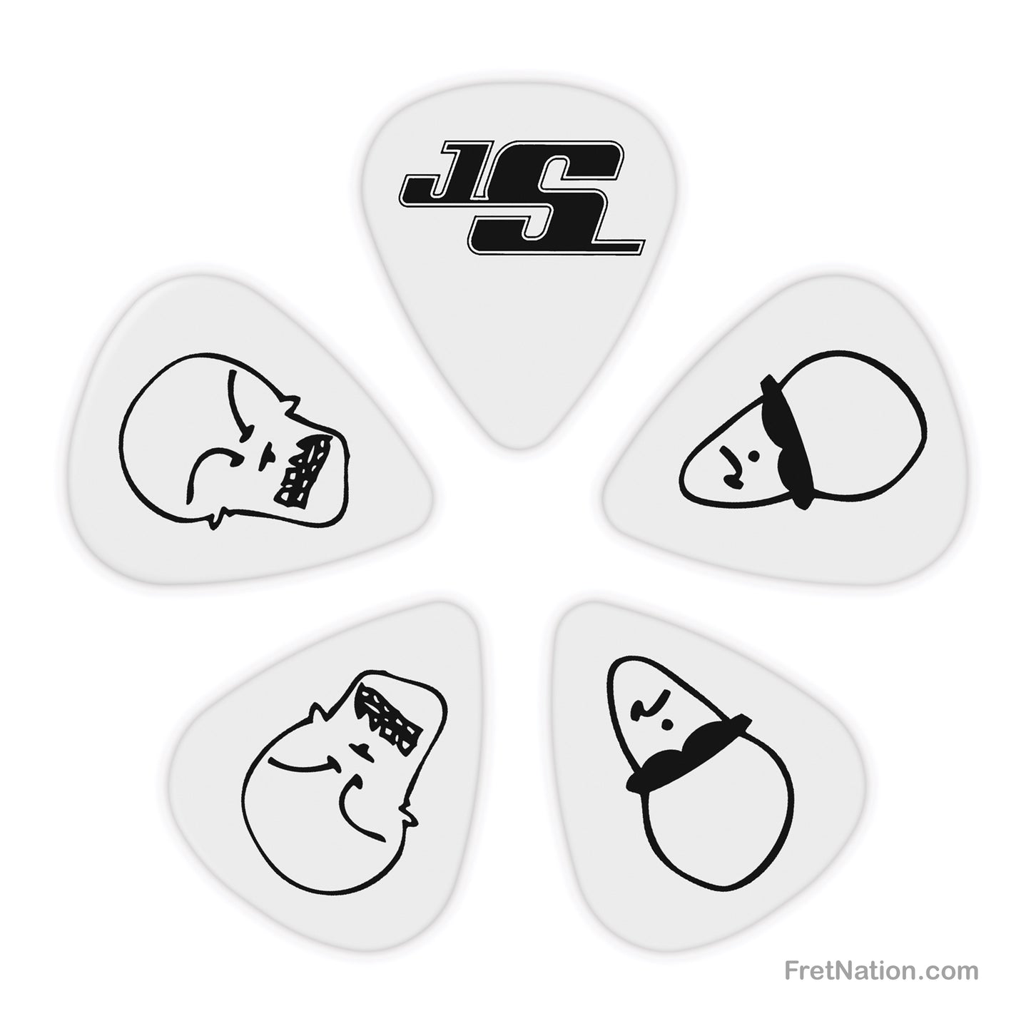D'Addario D'Addario Joe Satriani Guitar Picks 10-pack Medium White - 1CWH4-10JS