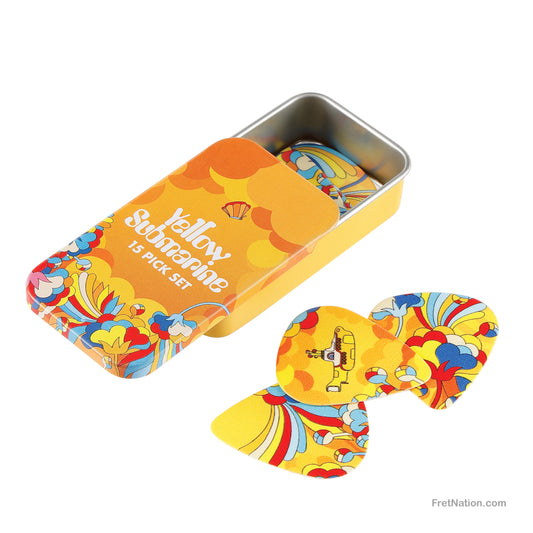 D'Addario D'Addario Beatles Yellow Submarine 55th Anniversary Guitar Picks Primrose Prairie 15-pack Medium - 1CWH4-11B1