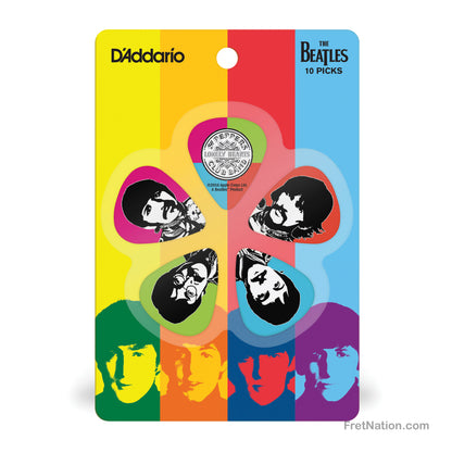 D'Addario D'Addario The Beatles Sgt. Pepper's Lonely Hearts Club Band 50th Anniversary Guitar Picks 10-pack Heavy - 1CWH6-10B6