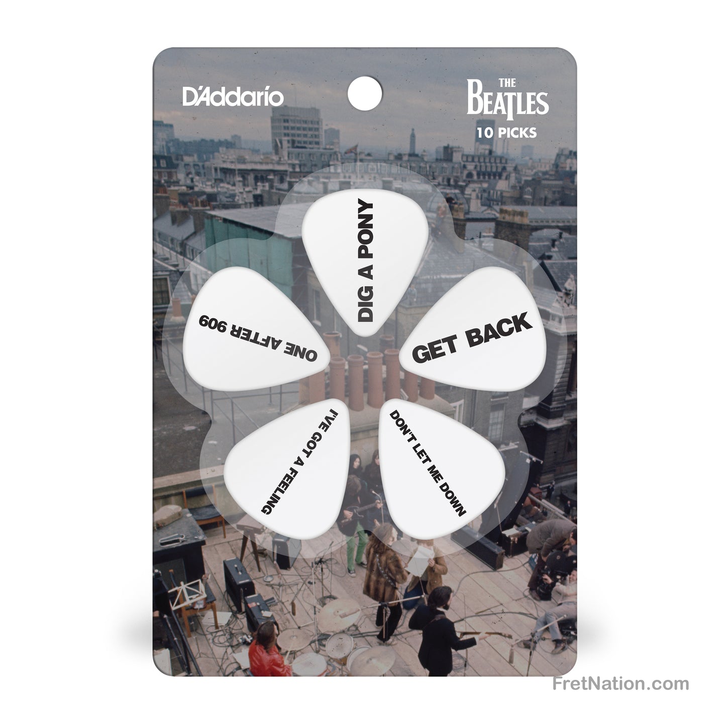D'Addario D'Addario The Beatles Get Back Guitar Picks 10-pack Heavy - 1CWH6-10B8