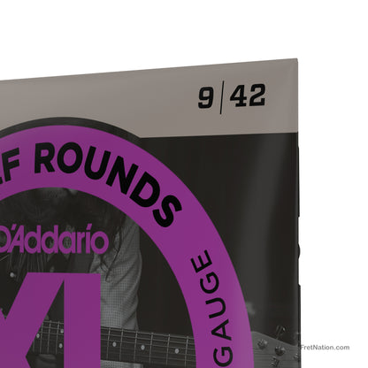 D'Addario D'Addario XL Half Rounds Stainless Guitar String Set - 6-String 09-42 Super Light EHR320