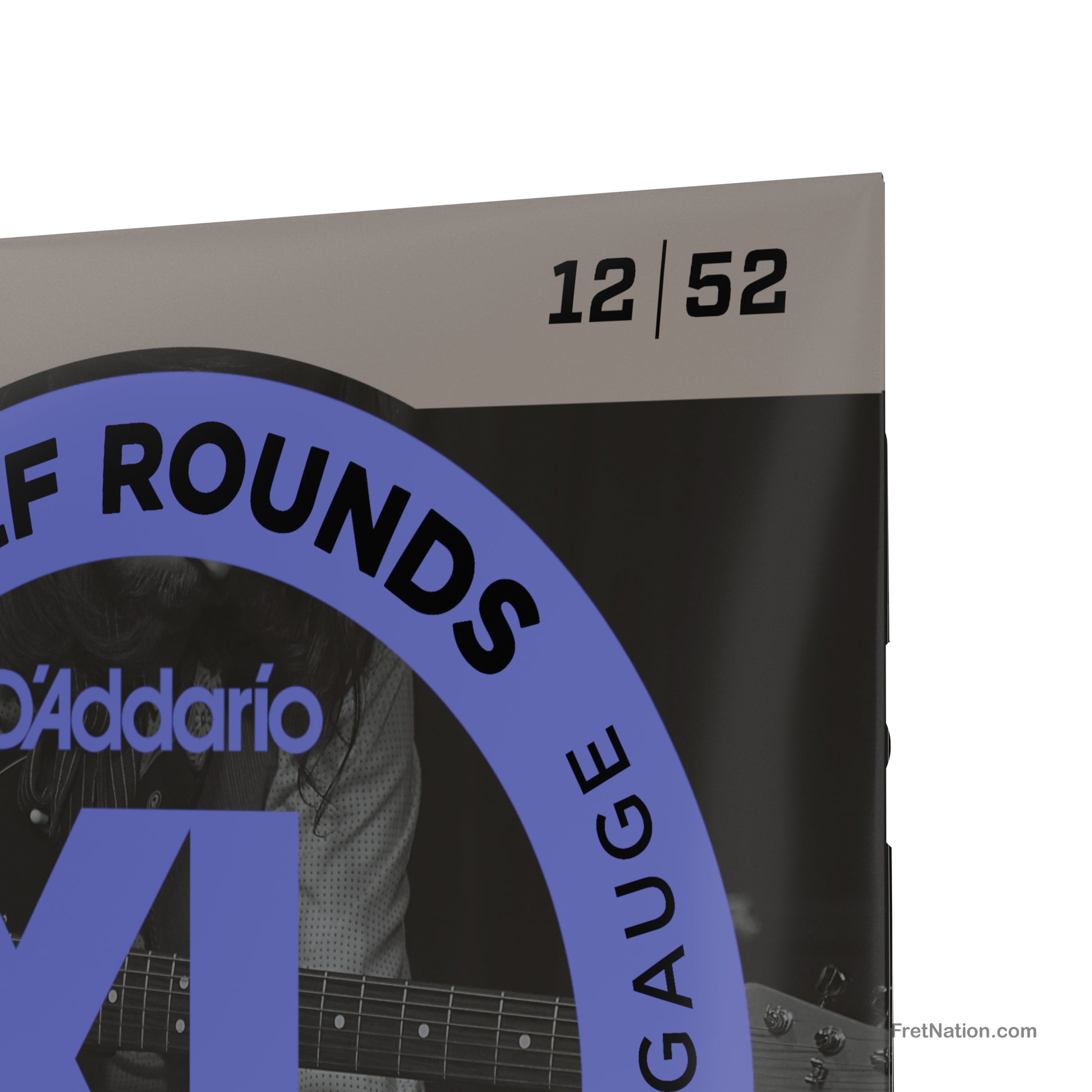D'Addario D'Addario XL Half Rounds Stainless Guitar String Set - 6-String 12-52 Jazz Light EHR350